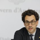 Guillem Casal en la roda de premsa d'aquesta tarda