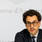 El ministre portaveu, ahir, en la roda de premsa posterior al consell de ministres.