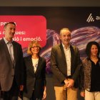 El director general d'Andorra Telecom, Jordi Nadal, amb l'equip durant les jornades d'empresa.