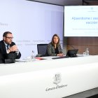 Josep Anton Bardina i Eugènia Duró en la compareixença d'avui
