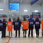 Les autoritats en un dels actes del Dia mundial de la salut mental.