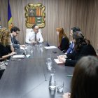La reunió que van mantenir els membres del COVA amb el Govern aquesta setmana.