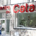 Mònica Bonell i Joan Sans al Centre d’Aprenentatge de Català d’Encamp.