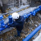 Inspecció de canonades de la xarxa d’aigua potable.