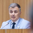 El ministre de Funció Pública i Transformació digital, Marc Rossell, durant la compareixença al Consell General.