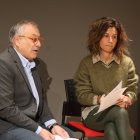 El conseller de Cultura i Promoció Econòmica, Valentí Closa, i la responsable de Cultura, Anna Allué.