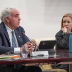 Marta Pujol en una sessió del comú d'Encamp.