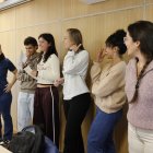 Estudiants durant l'onzena festa de l'UdA