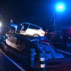 El vehicle accidentat a Canillo.