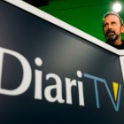 L’entrenador del MoraBanc Andorra, Joan Plaza, al plató de Diari TV.