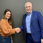 La directora de Global Risc i de la delegació de Generali Iard a Andorra, Cristina Serra, i el director d'Assegur, Carles Codó
