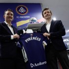 El president, Ferran Vilaseca, a l’acte de presentació de l’acord amb Pyrénées.