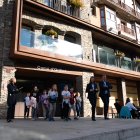 Els alumnes de l'escola francesa al comú d'Ordino.