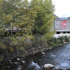 Un tram del riu on està situat el mur Valira