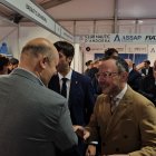 Gorka Aixàs amb Xavier Espot, a la Fira.