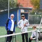 Èric García, de la FAT, al centre amb Iu Blasi.