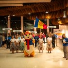 Les 5 delegacions, durant la cerimònia inaugural del torneig a Ordino