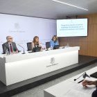 Presentació del programa, ahir a l’edifici administratiu de Govern.