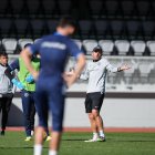 Entrenament del conjunt tricolor al Comunal.