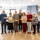 Els padrins durant la cloenda dels horts socials de la gent gran de la Massana.