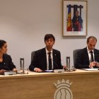 Sergi González durant el consell.