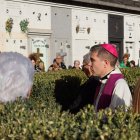 El Copríncep episcopal durant la pregària.