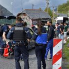 Un control de la gendarmeria a l’Ospitalet.