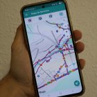 L’aplicació Mou-te, ja en funcionament.