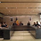 Els consellers d'Ordino durant la sessió de consell de comú.