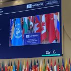 La ministra d'Afers Exteriors Imma Tor, a la Conferència a l'Uzbekistan