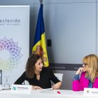 Maria Nazzarro, consellera de Juventut i Eva Tenorio, presidenta del Projecte Vida a la 4 edició del Cicle