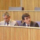 Gilbert Saboya i Jordi Cinca al Consell quan eren ministres