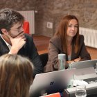 Els cònsols de Sant Julià, ahir durant la reunió.