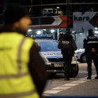 Dispositiu de la policia a l’Andorra-Israel de futbol del 2023.