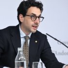 Casal en la roda de premsa.