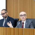 El ministre de Finances, Ramon Lladós, en compareixença al Consell General.