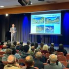 Presentació de la modificació del POUP, ahir a l’auditori del Palau de Gel.