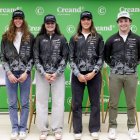 Carla Mijares, Jordina Caminal, Cande Moreno i Bartumeu Gabriel, ahir.