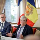 L'ambaixador francès a Andorra, Nicolàs Eybalin i el Ministre de finances Ladislao Baró