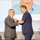 El president, Xavier Folguera, a l’acte de París.