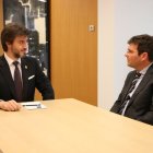 El síndic General, Carles Ensenyat, amb el Raonador del ciutadà, Xavier Cañada