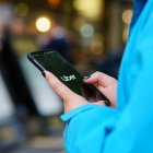 Una usuària d’Uber.