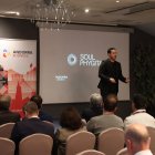 Pau Esteve, durant la seva ponència a la jornada d'internacionalització organitzades per Andorra Business