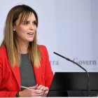 La secretària d’Estat d’Igualtat, Mariona Cadena, durant la roda de premsa posterior al consell de ministres d'aquesta tarda.