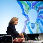 Patrícia Ros durant la conferència.