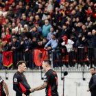 Celebració del gol albanès