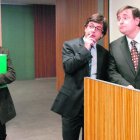 Rodríguez, Cinca i Delgado en un debat el 2013.