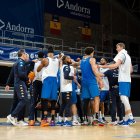 Els jugAdors del MoraBanc, al pavelló Toni Martí.