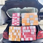 Part del tabac comissat per la policia al Pas de la Casa.