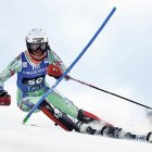 Carla Mijares, durant la baixada a Levi.